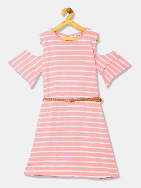 

Cherokee Girls Pink Striped Fit and Flare Dress