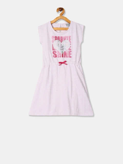 

Cherokee Girls Pink Printed Knitted T-shirt Dress