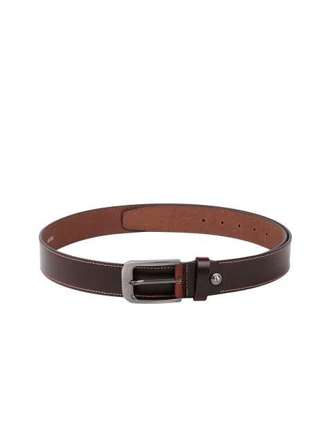 

WELBAWT Men Brown Solid Leather Belt