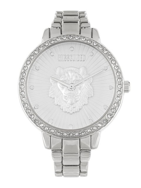 

Missguided Women Silver-Toned Analogue Watch MG030SM