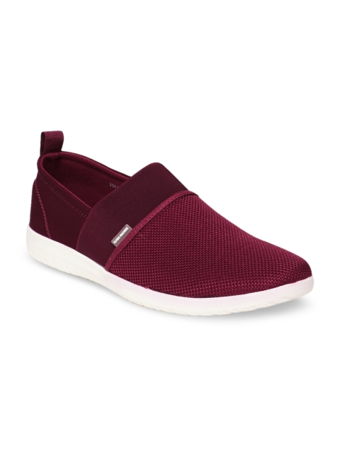 

Flying Machine Men Burgundy Woven Design Slip-On Sneakers