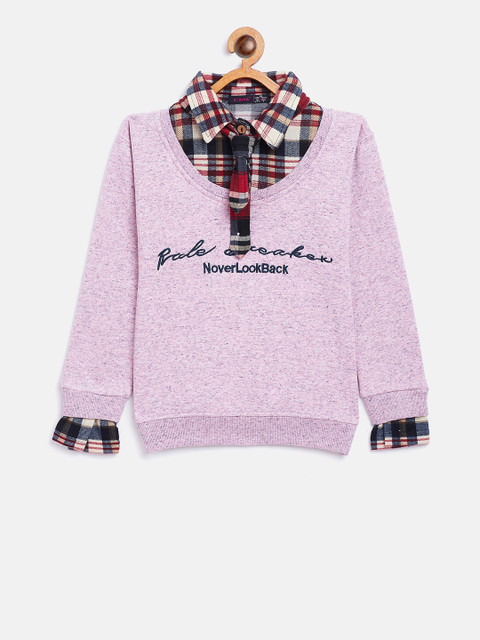 

Ziama Girls Pink Printed Sweatshirt