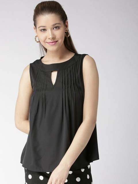 

MIWAY Women Black Solid Top