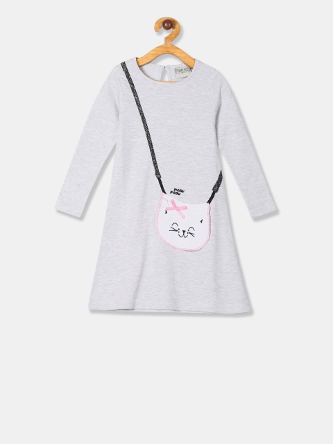 

Cherokee Girls Grey Printed T-shirt Dress
