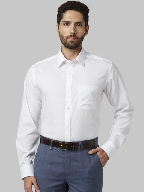 

Park Avenue Men White Regular Fit Solid Formal Shirt