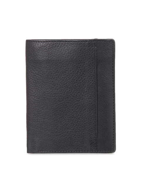 

Leather Zentrum Men Black Solid Two Fold Wallet