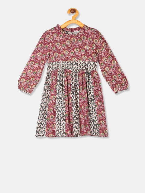 

Cherokee Girls Pink Printed Fit and Flare Dress