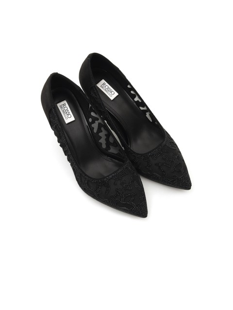 

ROSSO BRUNELLO Women Black Solid Pumps