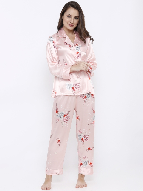 

Heart 2 Heart Women Pink Printed Night Suit LPJ 175