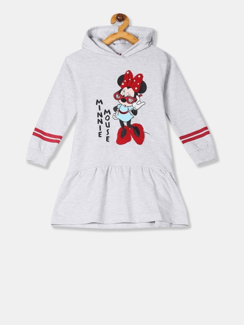 

Colt Girls Grey Minnie Mouse Printed Drop-Waist Dress