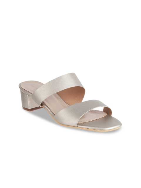 

LEMON & PEPPER Women Gold-Toned Solid Heels