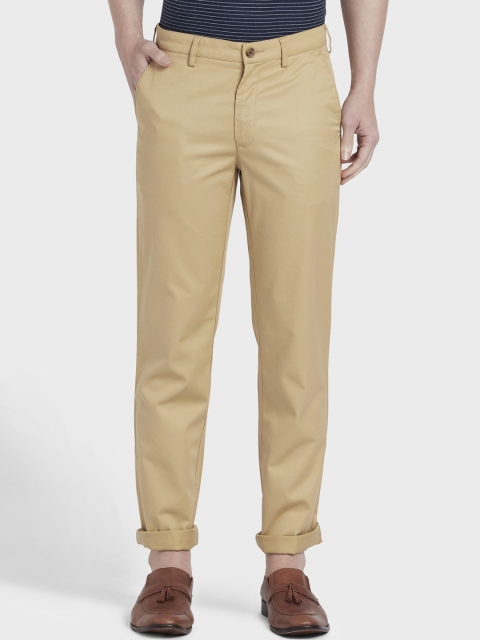 

ColorPlus Men Beige Solid Regular Fit Regular Trousers