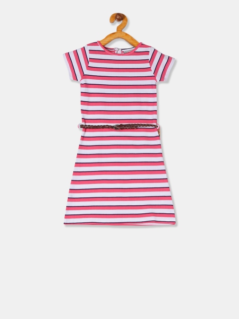 

Cherokee Girls Pink Striped T-shirt Dress