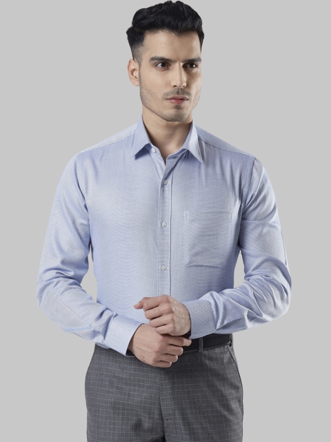 

Raymond Men Blue Slim Fit Printed Formal Shirt