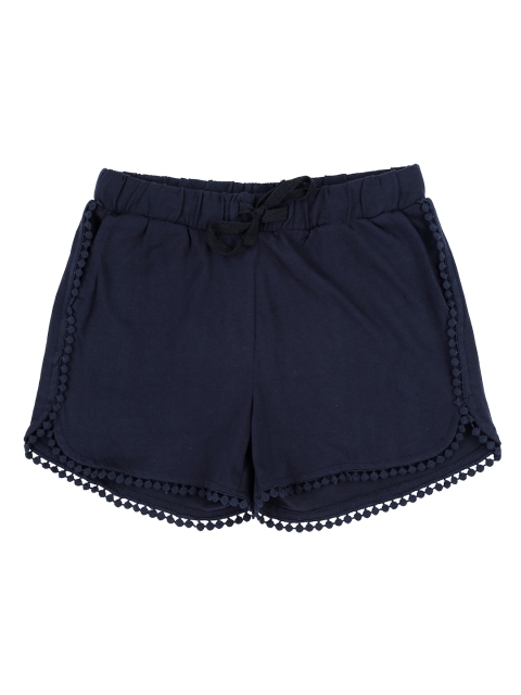 

Pantaloons Junior Girls Blue Solid Regular Fit Hot Pants