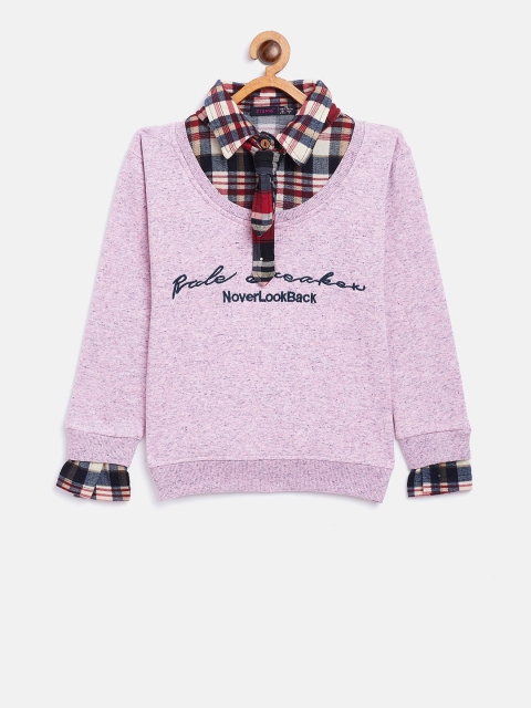 

Ziama Girls Pink Printed Sweatshirt