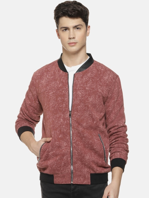 

Campus Sutra Men Maroon Printed Padded Jacket