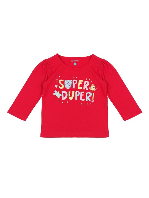 

Pantaloons Baby Boys Red Printed Round Neck T-shirt