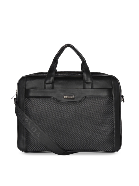 

ESBEDA Unisex Black Textured Laptop Bag