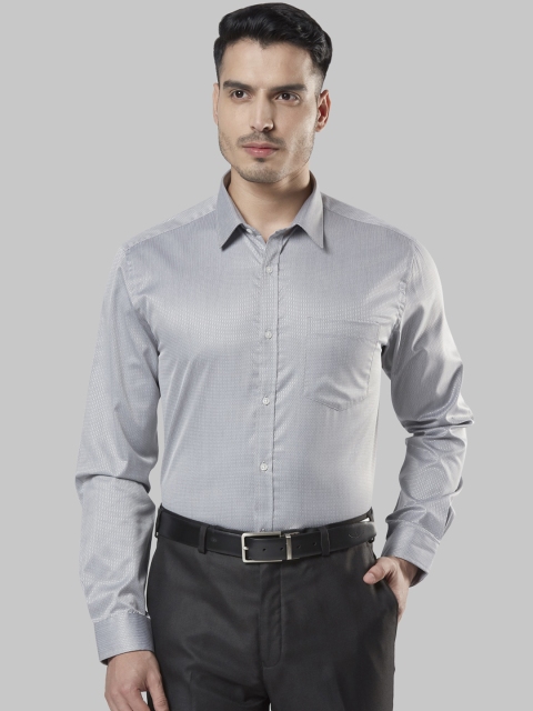 

Next Look Men Grey Regular Fit Printed Formal Shirt
