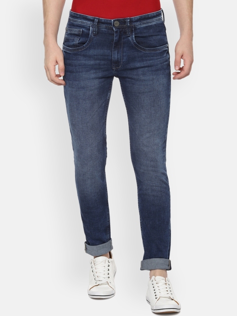 

V Dot Men Blue Skinny Fit Mid-Rise Clean Look Stretchable Jeans