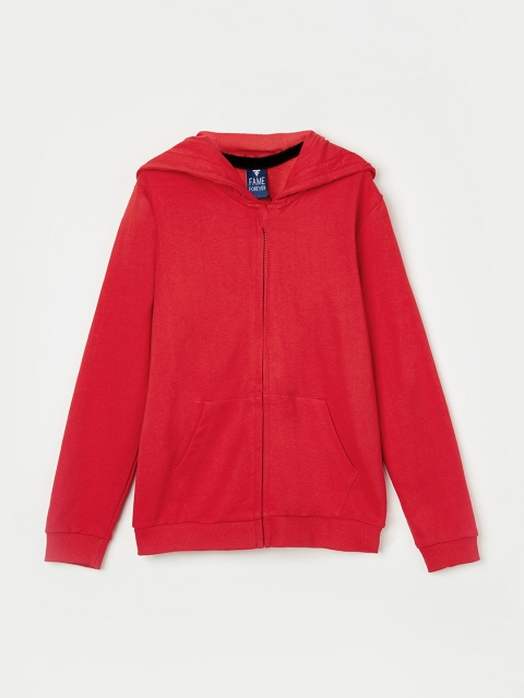 

Fame Forever by Lifestyle Girls Red Solid Hooded Sweatshirt