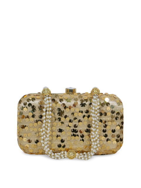 

Diwaah Gold-Toned Embellished Box Clutch