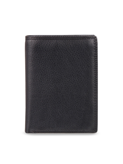 

Leather Zentrum Men Black Solid Two Fold Wallet