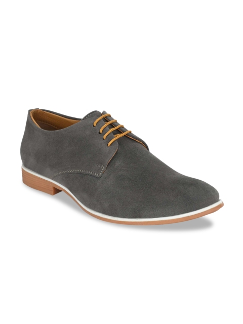

Ferraiolo Men Grey Solid Derbys