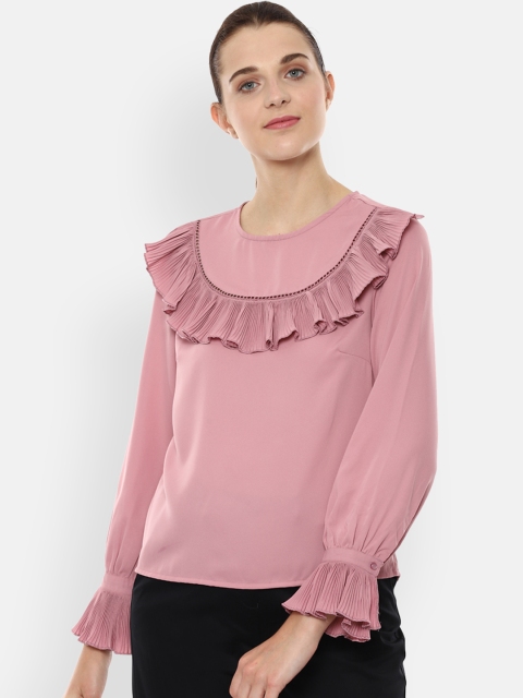 

Van Heusen Woman Pink Solid Top