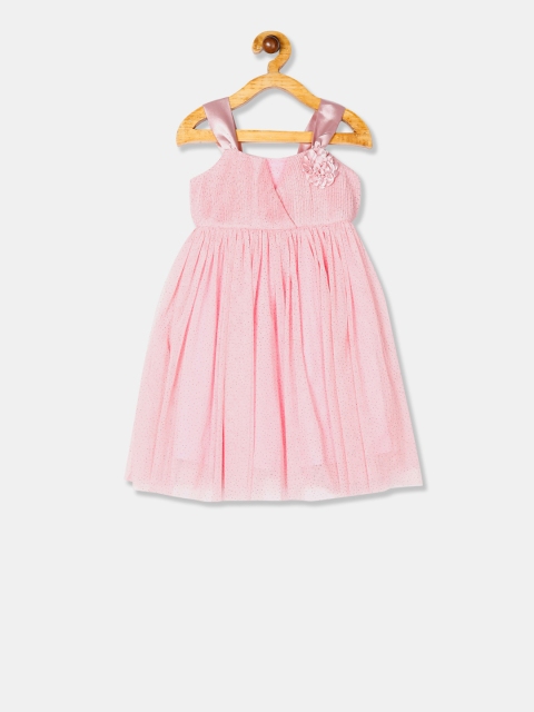 

Cherokee Girls Pink Printed Fit & Flare Dress