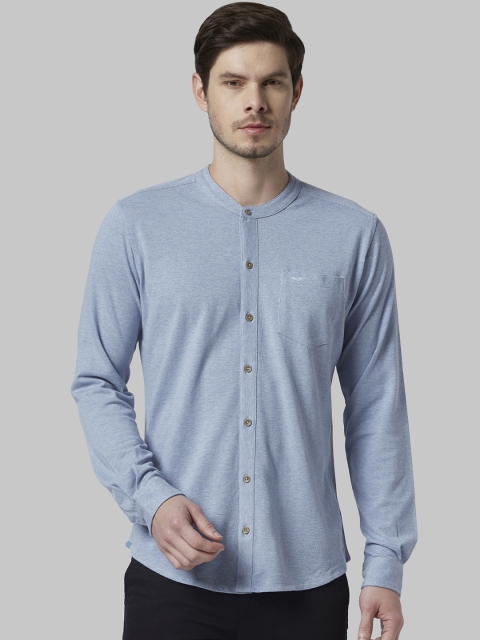 

Park Avenue Men Blue Slim Fit Solid Casual Shirt