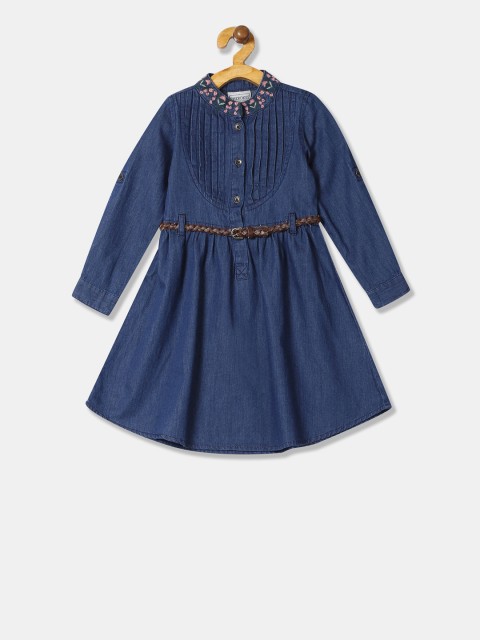 

Cherokee Girls Blue Printed Shirt Dress