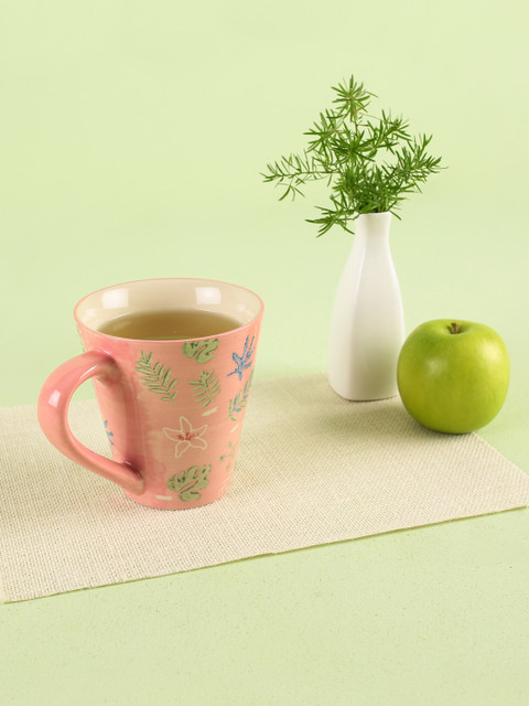 

Chumbak Pink Printed Stoneware Cup