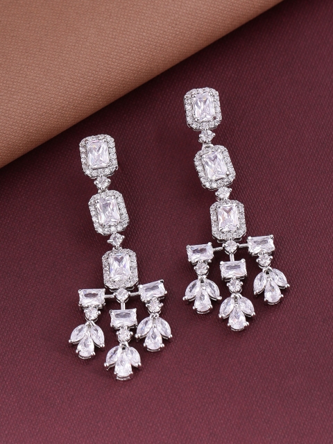 

Shoshaa Silver-Plated Geometric Drop Earrings