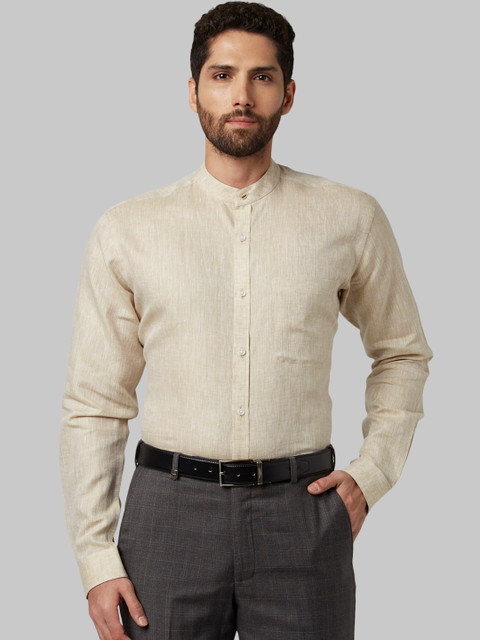 

Park Avenue Men Khaki Slim Fit Solid Formal Shirt