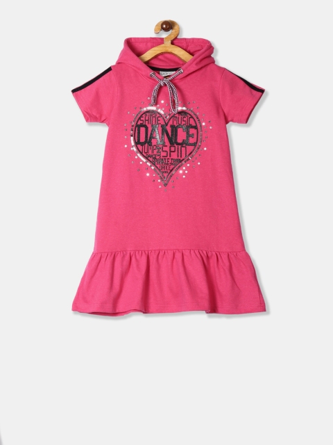 

Cherokee Girls Pink Embellished T-shirt Dress