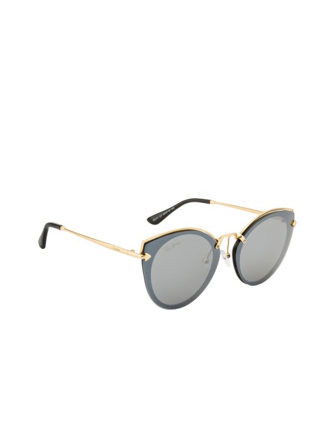 

Ted Smith Women UV Protected Cateye Sunglasses TS-1318S_C7, Silver