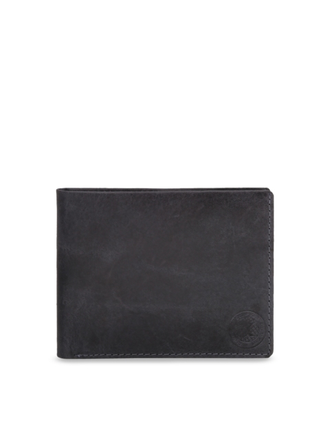 

STYLER KING Men Grey Solid Two Fold Wallet