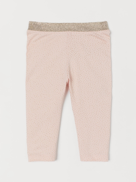 

H&M Girls Pink Glittery Leggings