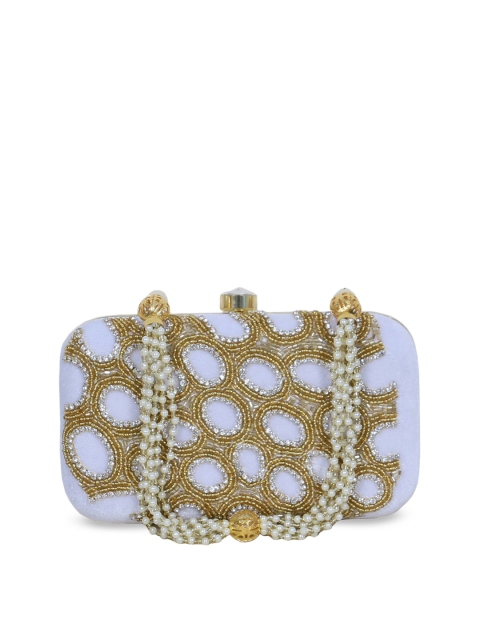 

Diwaah Gold-Toned Embellished Box Clutch