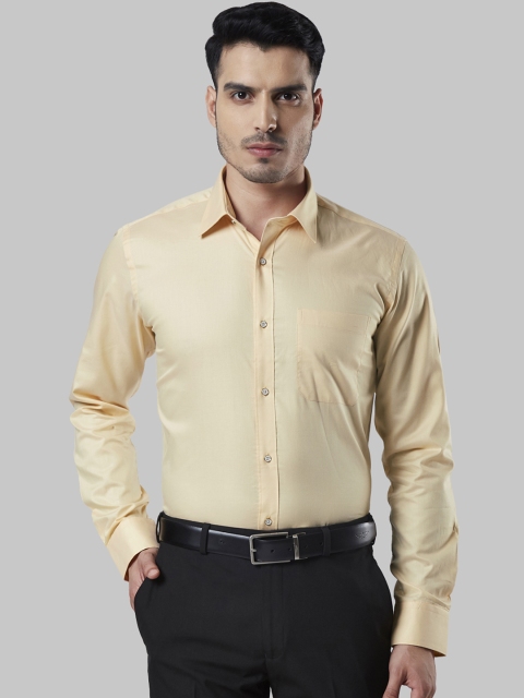 

Raymond Men Yellow Regular Fit Solid Formal Shirt