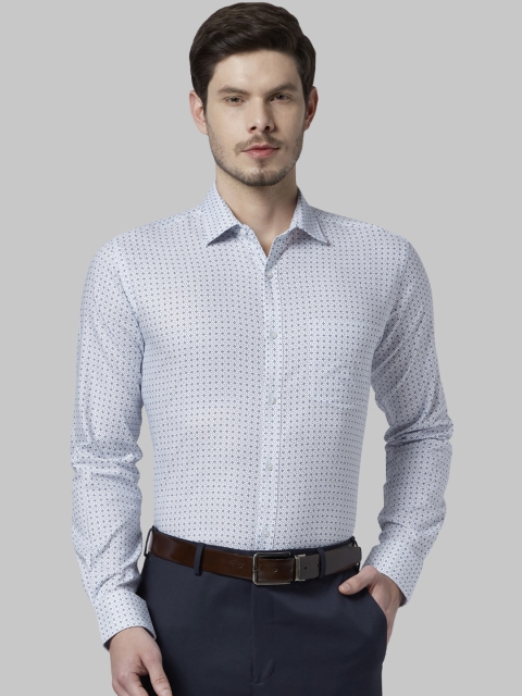 

Park Avenue Men Blue Slim Fit Printed Formal Shirt