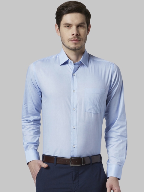 

Park Avenue Men Blue Regular Fit Solid Formal Shirt