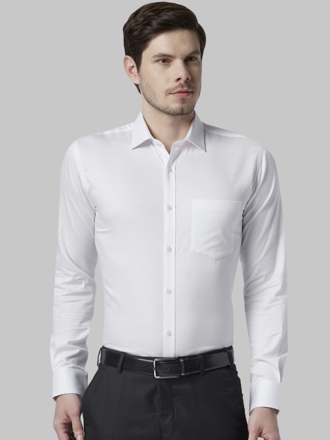 

Park Avenue Men White Slim Fit Solid Formal Shirt