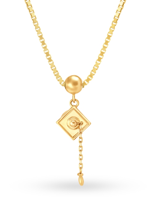 

Mia by Tanishq 14KT Yellow Gold Charm with Dangling Chain