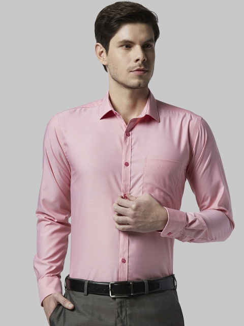 

Park Avenue Men Red Nancy Slim Fit Self Design Formal Shirt