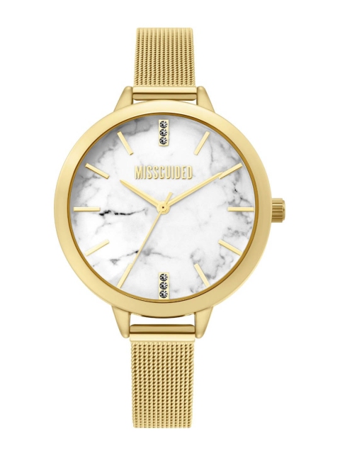 

Missguided Women White Analogue Watch MG011GM