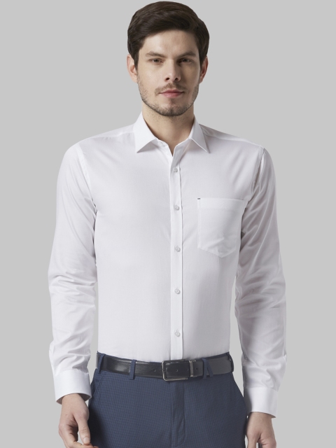 

Park Avenue Men White Nancy Slim Fit Solid Formal Shirt
