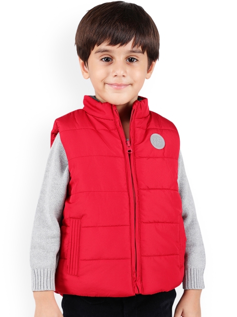 

One Friday Boys Red Solid Lightweight Padded Jacket